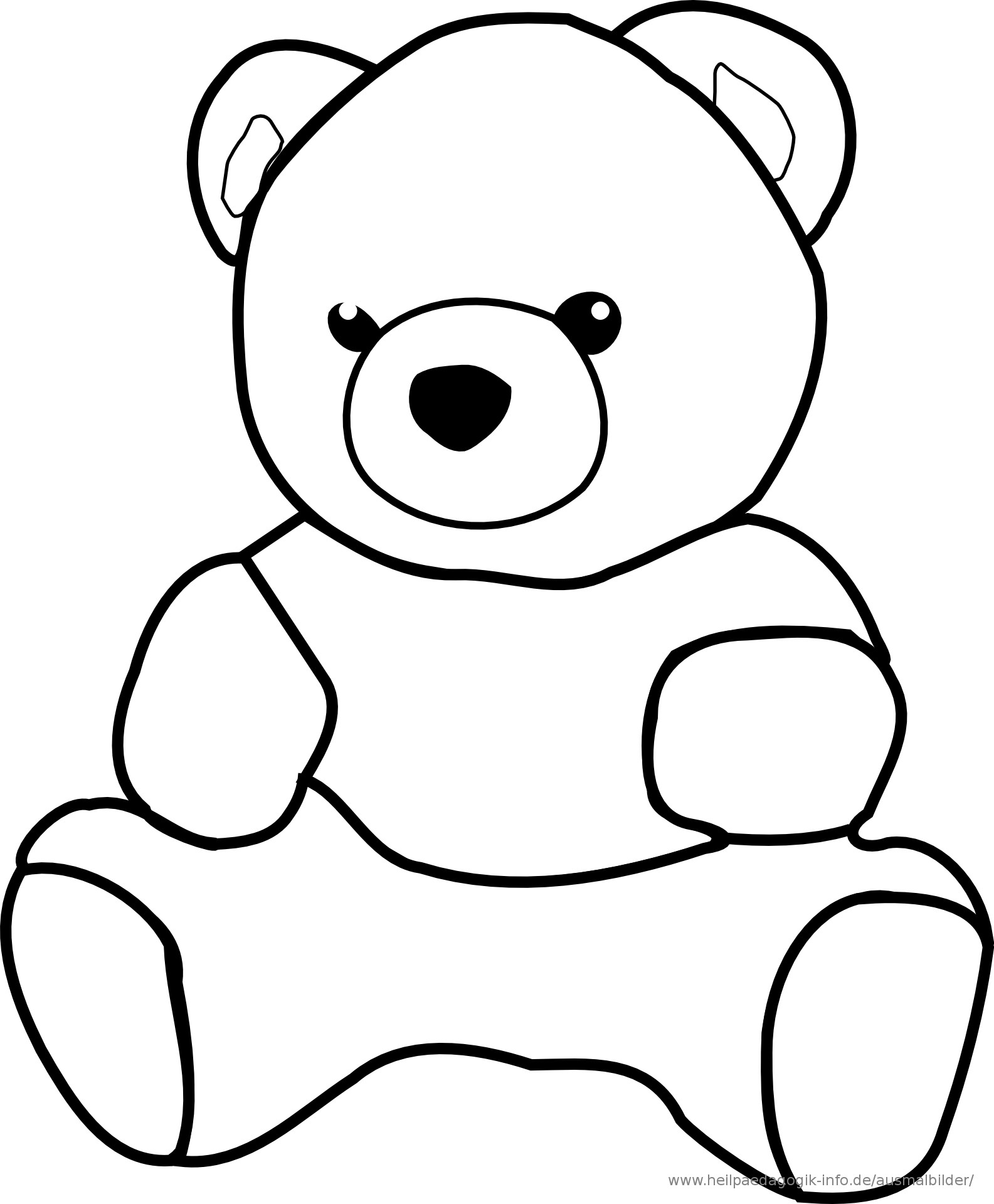 Teddybär Ausmalbild - kinderbilder.download | kinderbilder.download