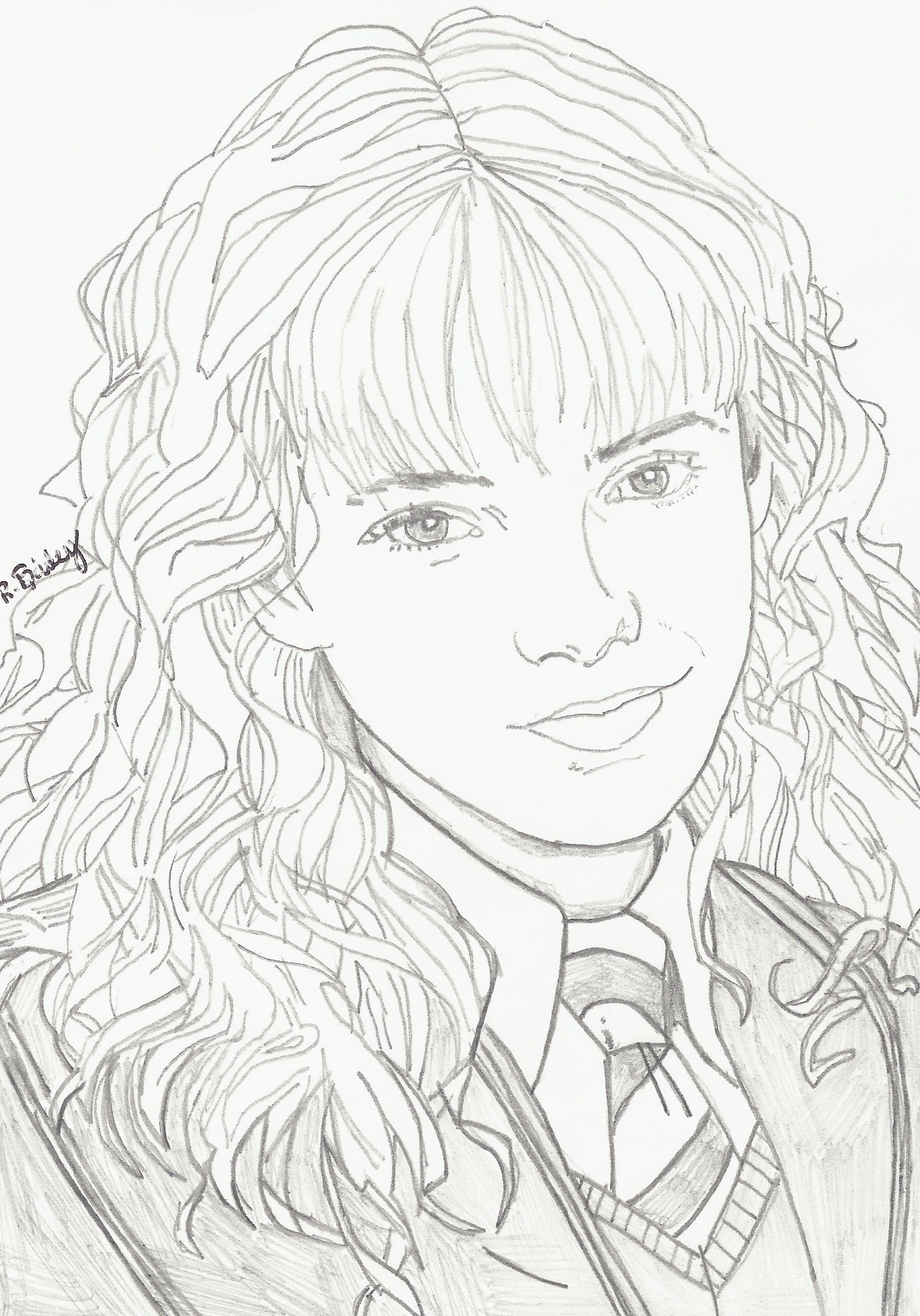 Hermione Granger | Harry potter drawings, Harry potter painting, Harry