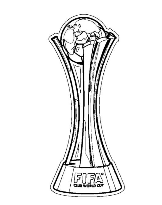 World Cup Trophy Soccer Coloring Pages - Boys Coloring Pages, Football