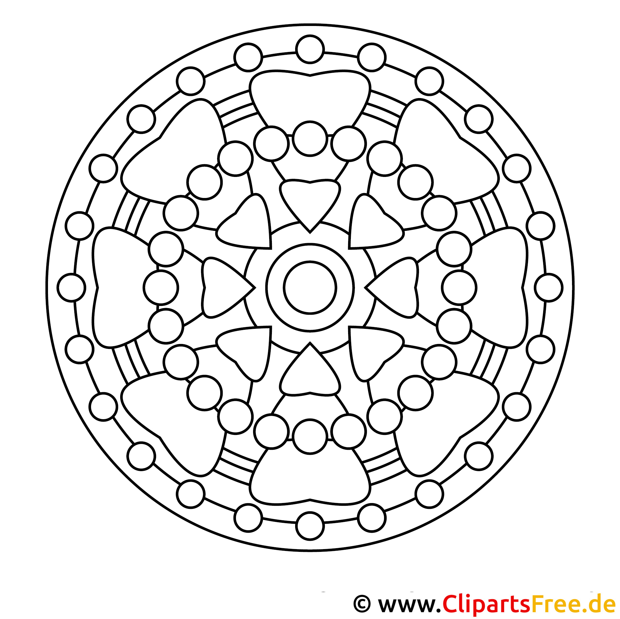 Mandala Ausmalbild