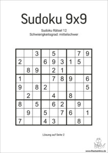 sudoku aktuell drucken