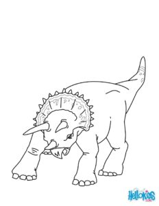 malvorlage triceratops