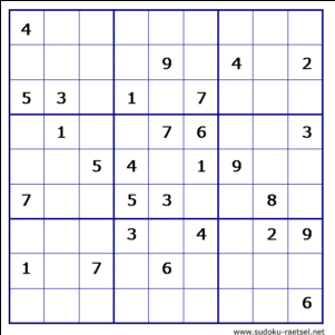 sudoku sehr schwer