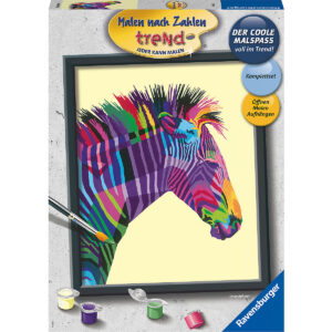 malen nach zahlen zebra