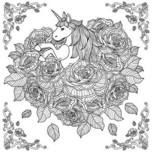 einhorn mandala erwachsene