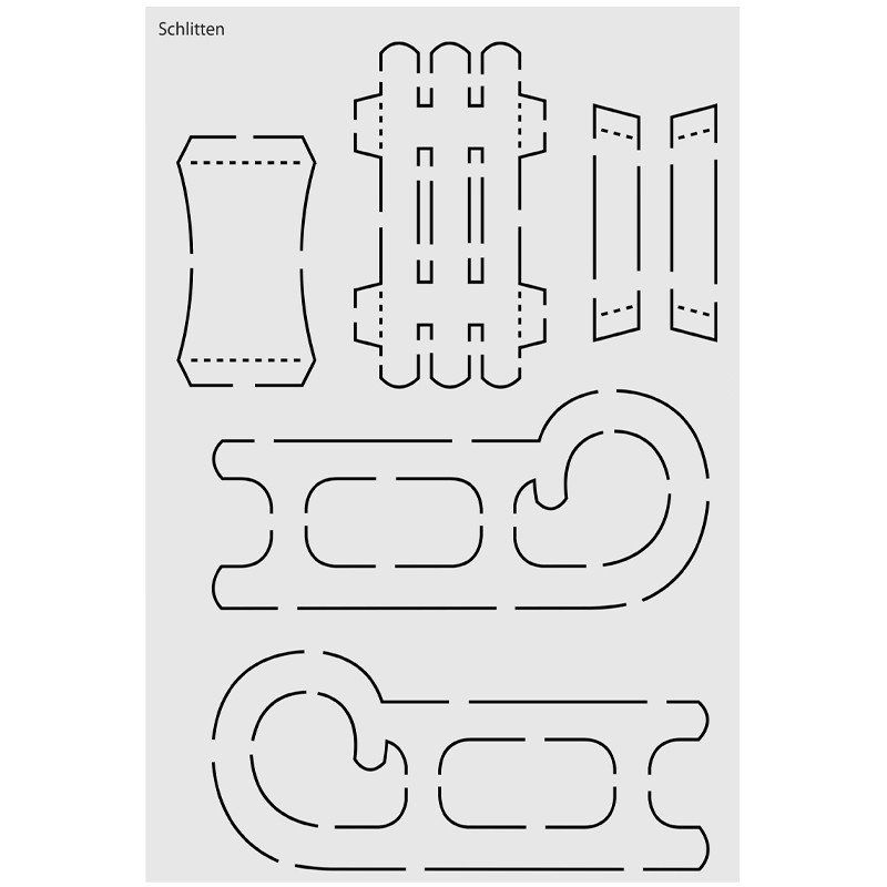 schlitten vorlage zum ausdrucken