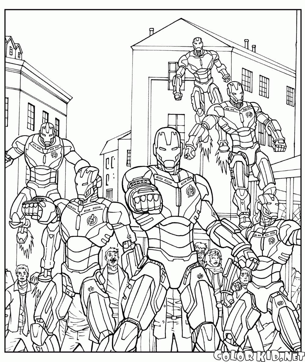 Ausmalbilder Avengers - Ausmalbilder Coloring Pages