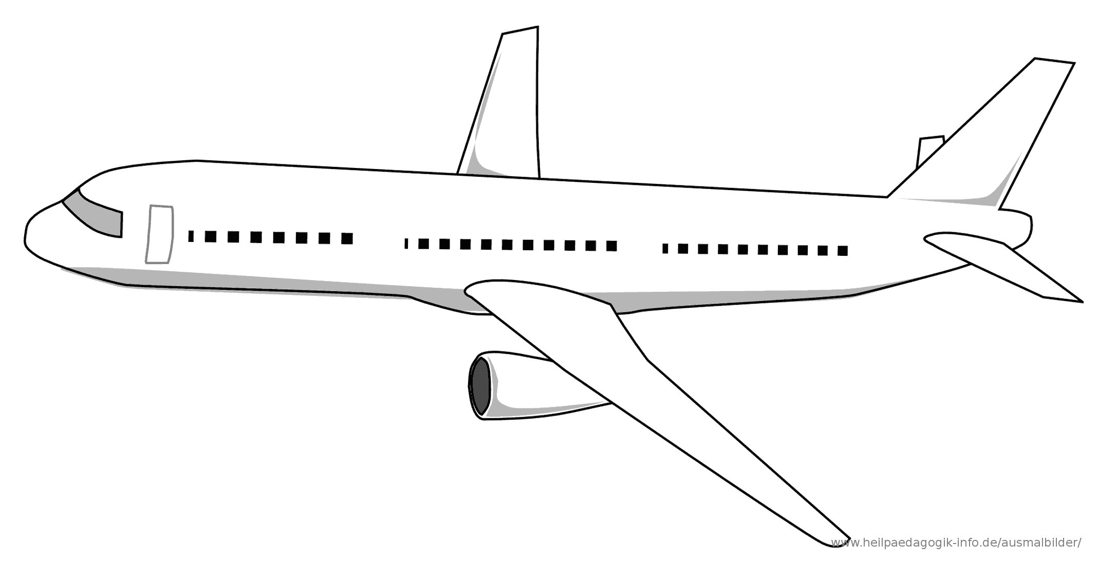 ausmalbild flugzeug lufthansa