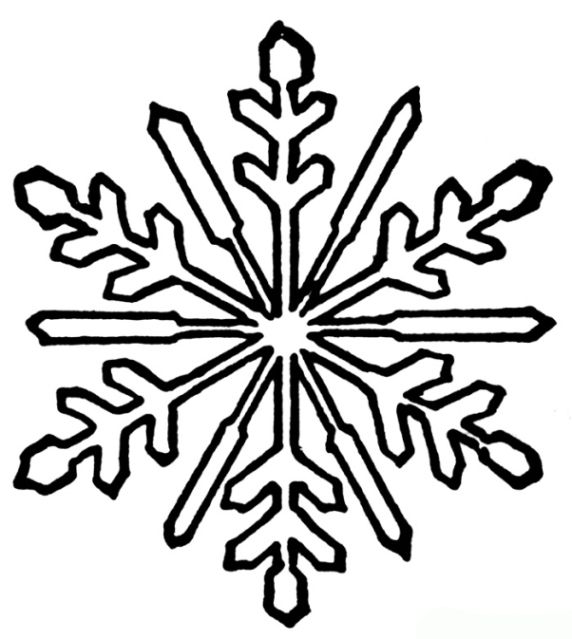 Malvorlagen Schneeflocke Ausmalbilder 1 | Snowflake coloring pages