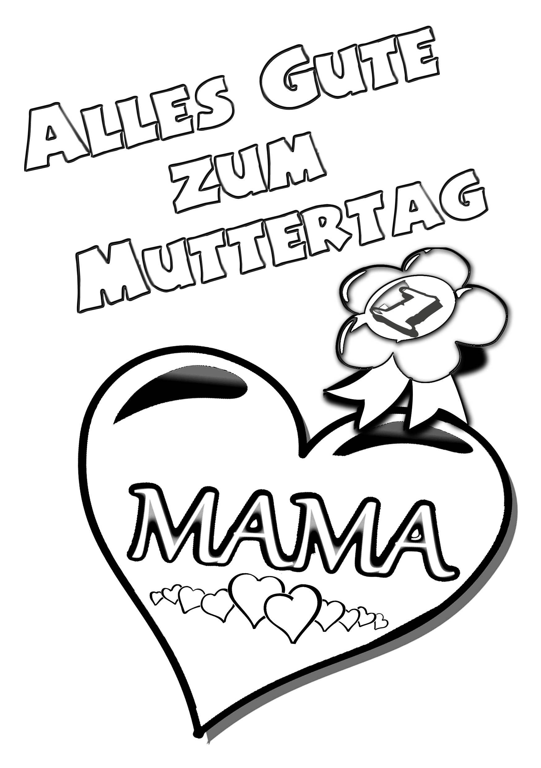 ausmalbild für mama