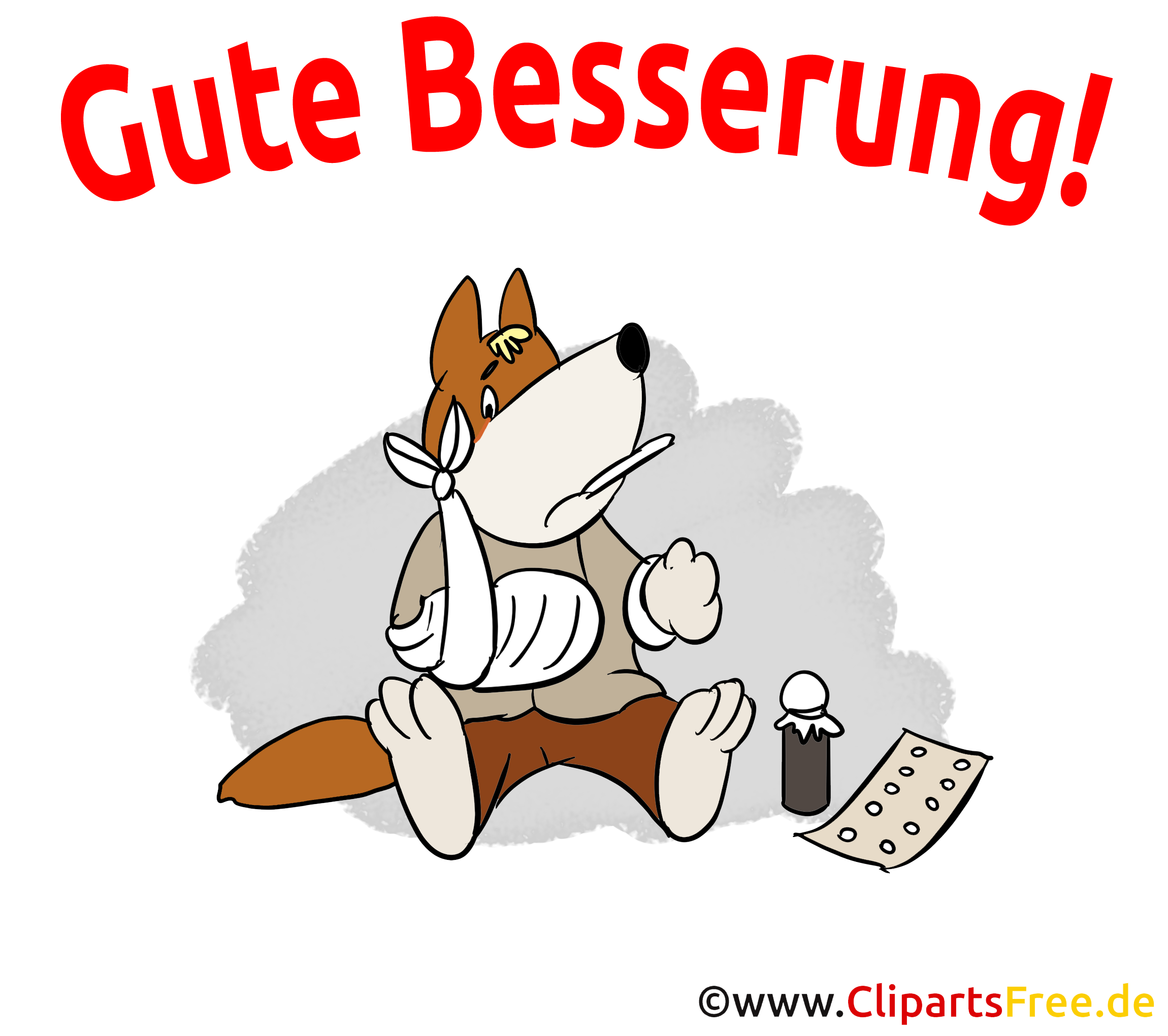 Kostenlose Gute Besserung Bilder, Cliparts, GB Pics