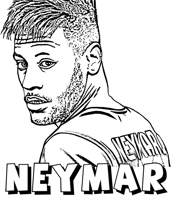 neymar - Topcoloringpages.net - free coloring pages