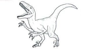 velociraptor ausmalbilder