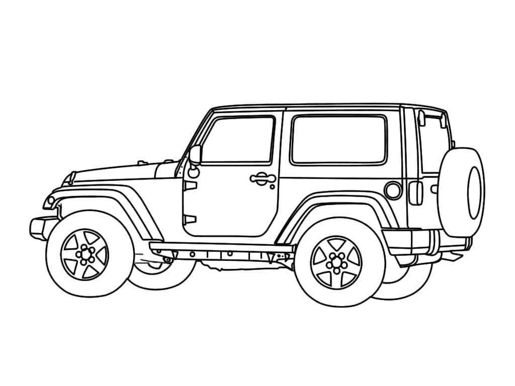 Ausmalbilder Geländewagen | Malvorlagen für Jungen