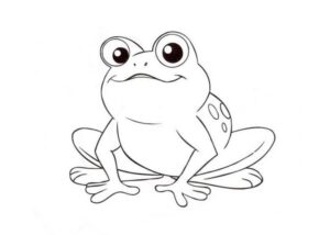 frosch malen einfach