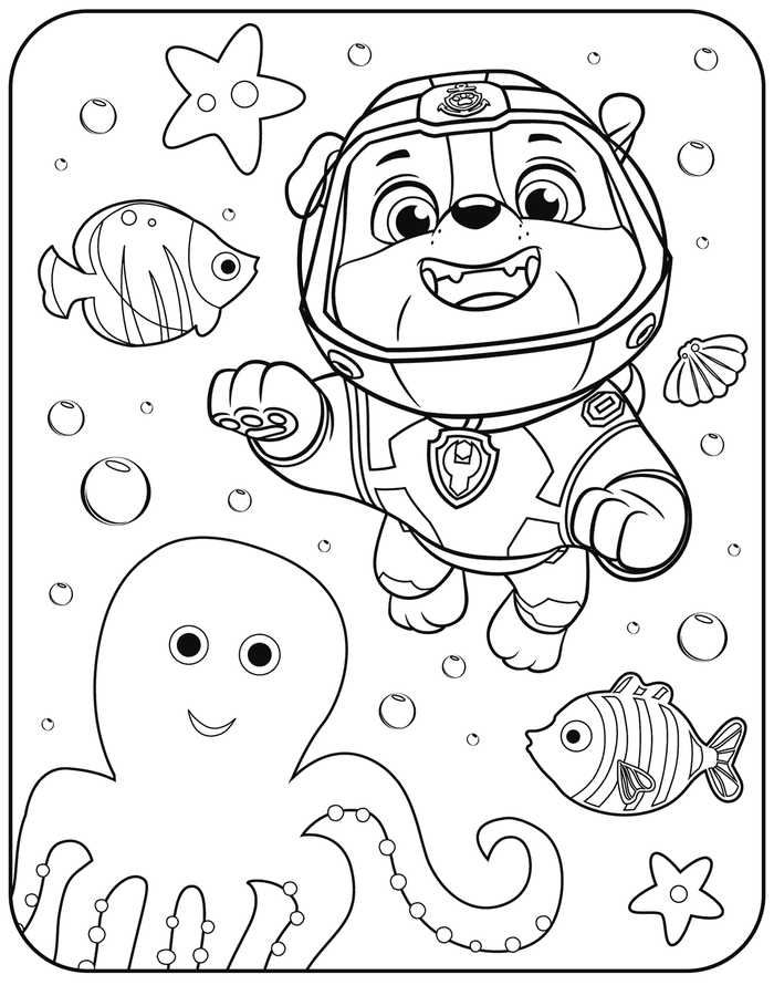 Rubble Coloring Pages - Coloring Home