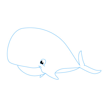 Wal Malen Einfach Wal Aquarell Whale - AusmalbilderFurKinder.de