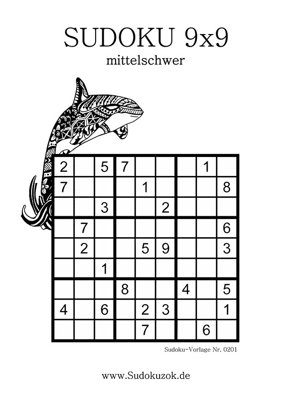 sudoku mittelschwer kostenlos