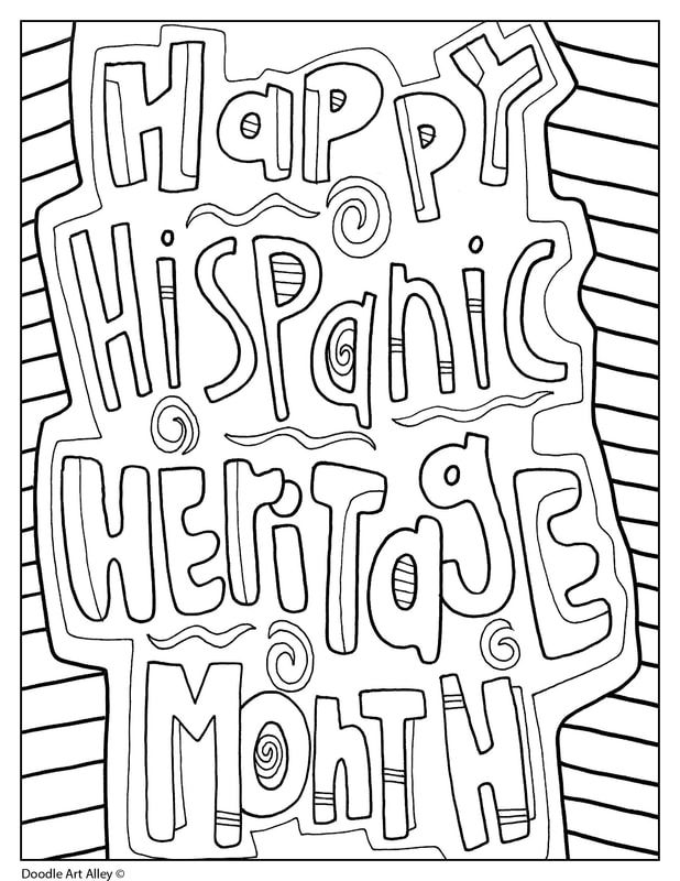 Printable Hispanic Heritage Coloring Pages - Printable Templates