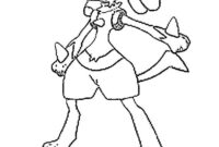 lucario pokemon coloring page