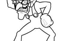 waluigi coloring pages