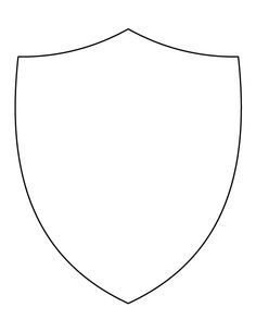 Schild / Wappen zum Ausmalen free-coloring-shapes-badge.gif 718×957