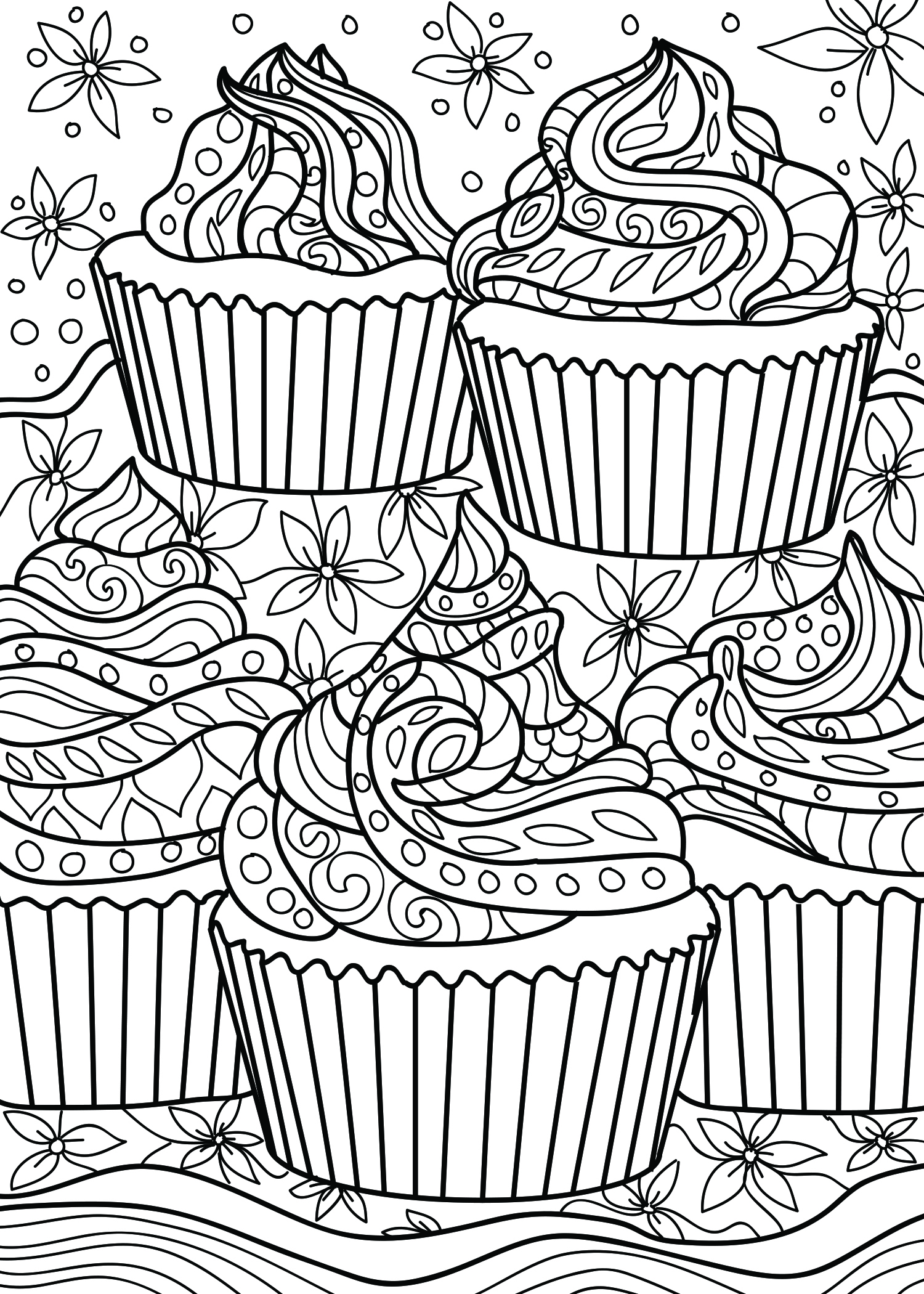 cupcake ausmalbilder