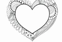 conversation heart coloring page