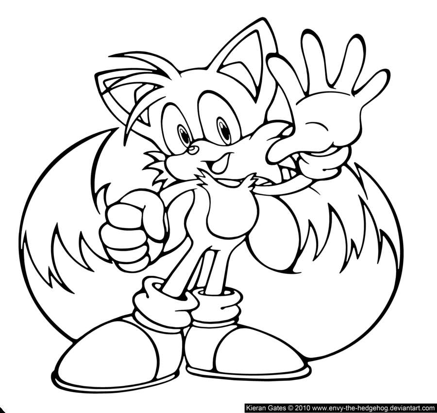 Tails Coloring Pages - Coloring Home