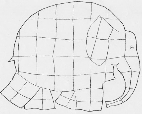 Elmer Elephant Coloring Page - Coloring Home