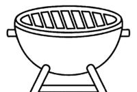 bbq coloring page