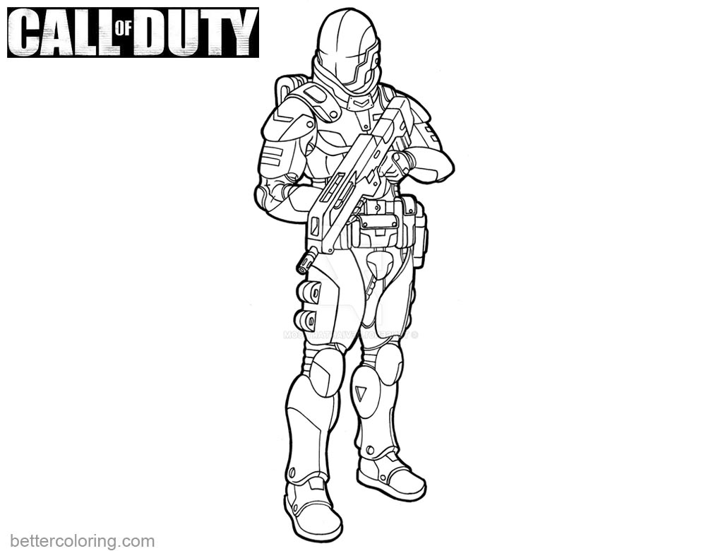 call of duty coloring pages