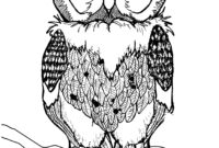 owl coloring pages for kids