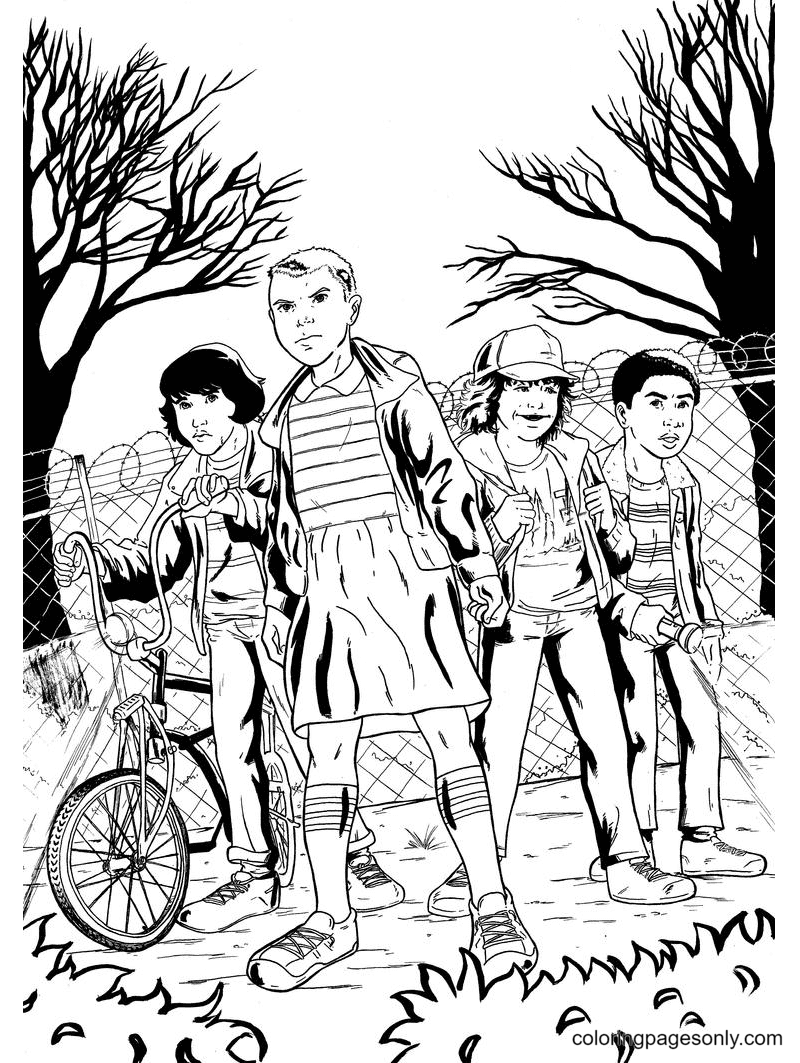 Stranger Things Coloring Pages - Coloring Pages For Kids And Adults