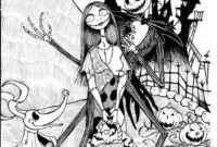 jack skellington coloring pages