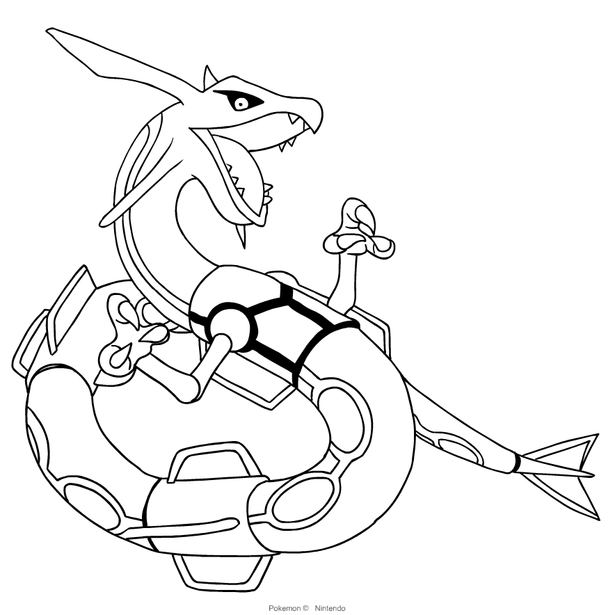 Coloriage Pokemon Rayquaza Luxe Photos Rayquaza Coloring Pages | My XXX