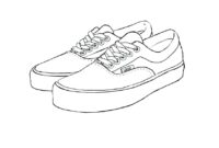 vans shoes coloring pages