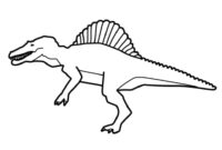 spinosaurus coloring page