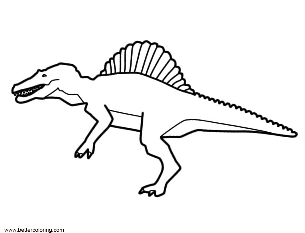 spinosaurus coloring page