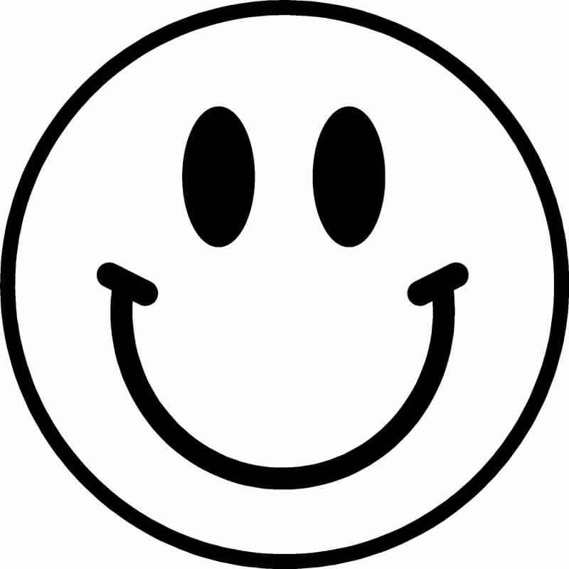 happy face coloring pages