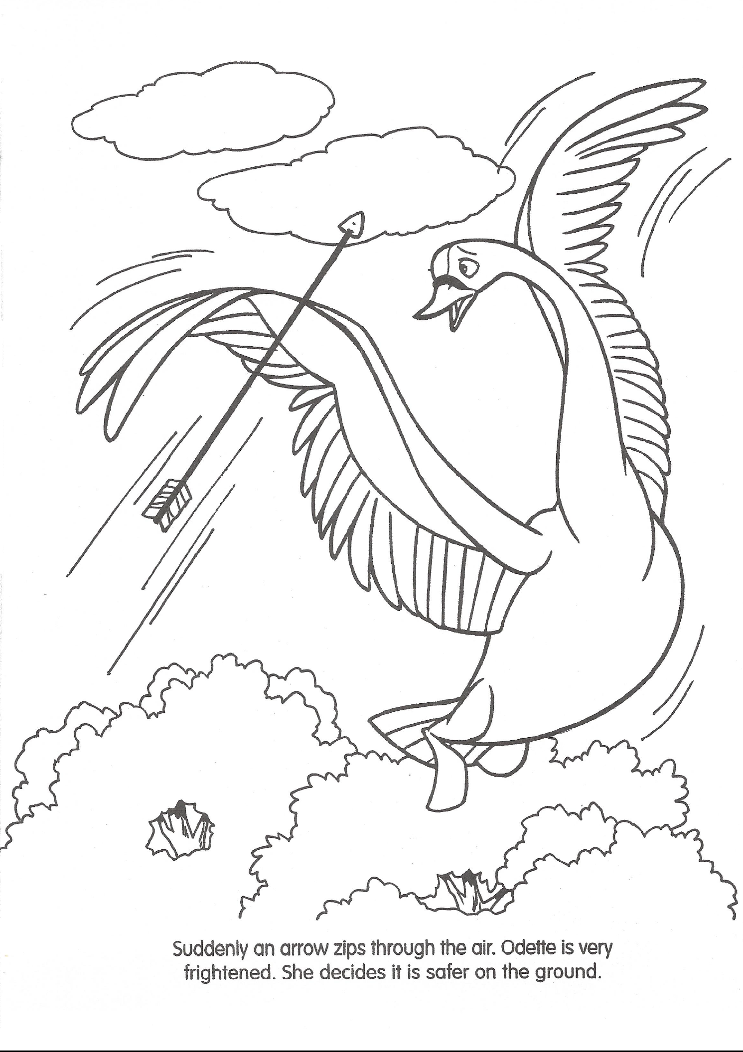 swan princess coloring pages