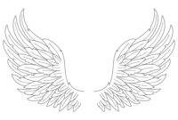 wings coloring page