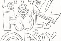 april fools day coloring page