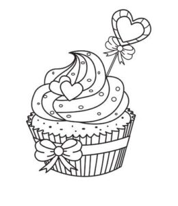 cupcake ausmalbild