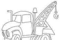 printable little blue truck coloring pages