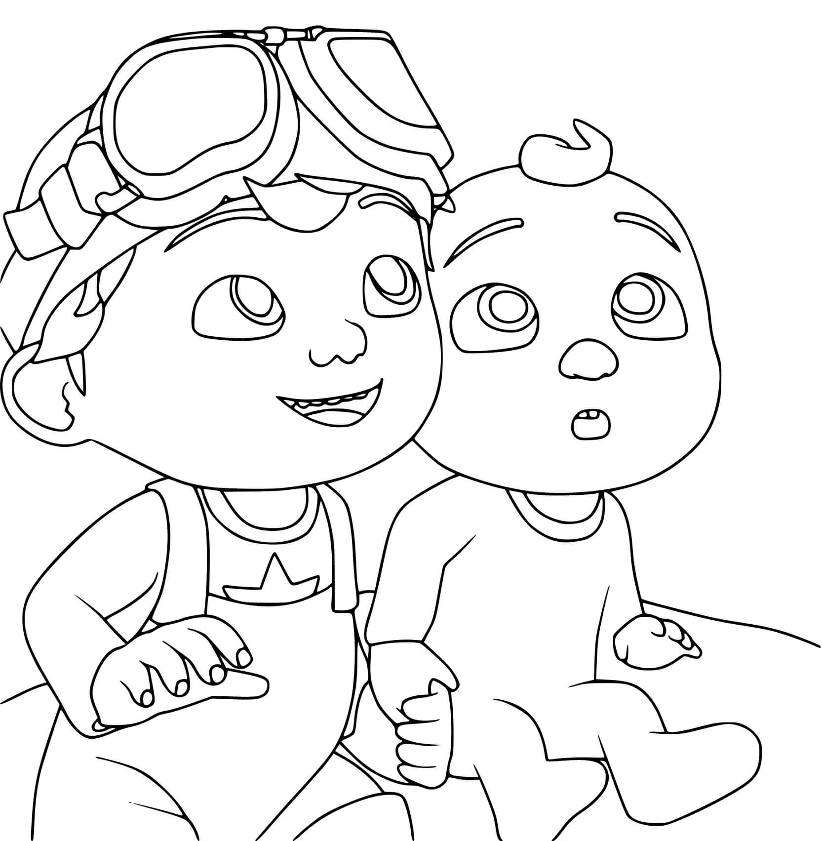 cocomelon coloring pages birthday