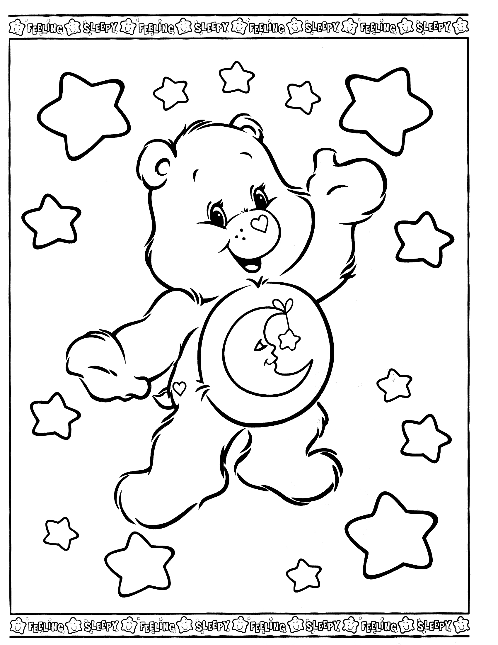 care bears printable coloring pages