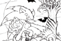 sonic werehog coloring pages