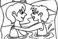 swim coloring pages