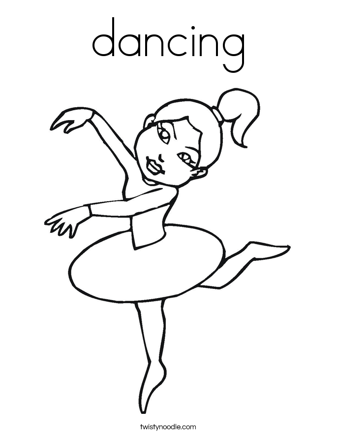 dance coloring page